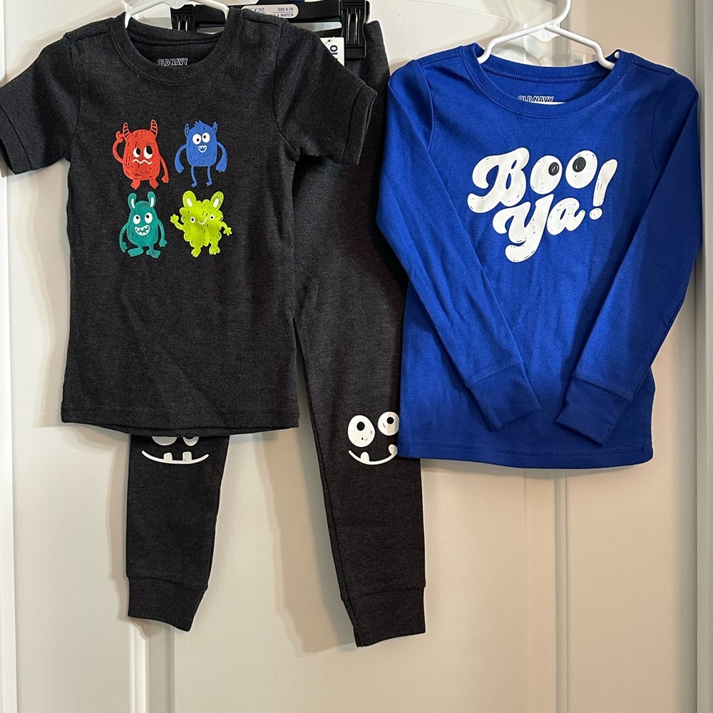 Old Navy Kids Monster Pajama Set - Blue and Black